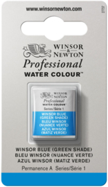 W&N Pro Water Colour ½ nap Winsor Bleu ( green shade ) S.1