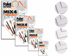 Clairefontaine Paint on - Multi-Techniques -MIX WHITE-  A5