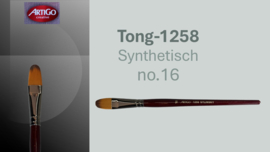 Artigo 1258 Synthetic kattentong- rode korte steel No. 16  p/st
