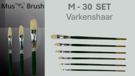 MusBrush Penseelset M30~6 delig Hog brush