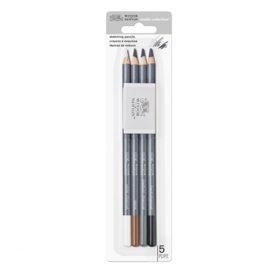 Winsor & Newton Sketching pensils 4 + gum