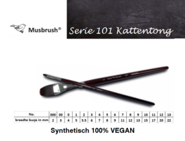 MusBrush 101 serie kattentong p/st. (prijs vanaf)