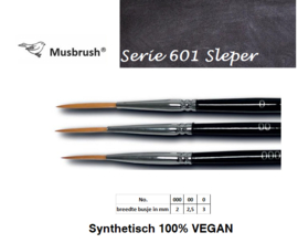 MusBrush-serie 601 fine detail - ScriptLiner/ Sleper  p/st. (prijs vanaf)