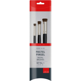 Sjabloon/pastel brush-set recht