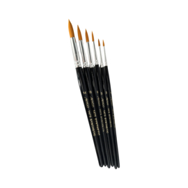 Artigo 1475 Synthetic rond zwarte korte steel No. 1  p/st