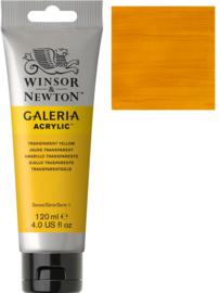 Galeria Acrylic Transparent yellow 120 ml - no.653