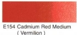 E154- Cadmium red medium verm. (OH watercolour 6ml tube)