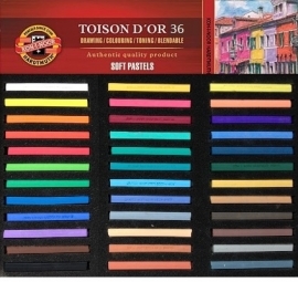 Softpastel carré Set 36 stuks