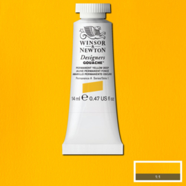 W&N Designers Gouache Permanent Yellow deep 508-serie 1