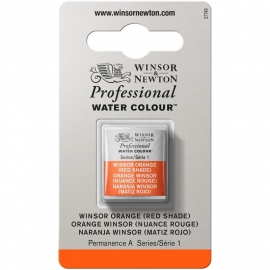 W&N Pro Water Colour ½ nap Winsor Orange (red shade) S.1