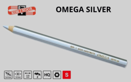 Koh-I-Noor OMEGA  Kleurpotlood zilver 1cm dik (per stuk)