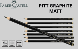 Grafietpotlood Faber Castell Pitt Mat  HB T/M 14B (per stuk)