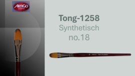 Artigo 1258 Synthetic kattentong- rode korte steel No. 18  p/st