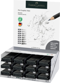 Grafietpotlood Faber-Castell Pitt Mat  HB T/M 14B (p/st.)