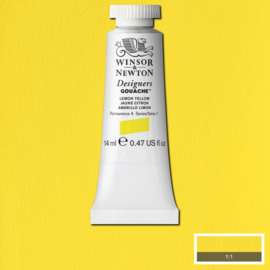 W&N Designers Gouache Lemon Yellow 345-serie 1