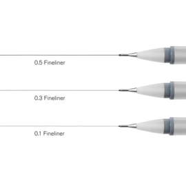 Winsor & Newton Fineliner 0.5 mm Cool grey p/st