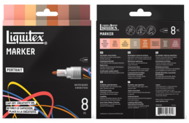 Liquitex Acrylic Marker 2mm Portrait set 8-delig