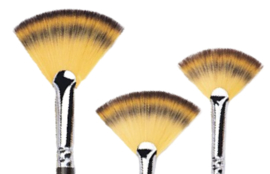 MusBrush  802 serie Waaier synthetisch Set  3 delig