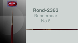 Penseel Artigo 2363 - Rond -Runderhaar - No.6 p/st