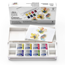 Winsor & Newton Cotman Aquarelset - Themaset FLORAL