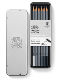 Winsor & Newton Grafietpotloden set 6