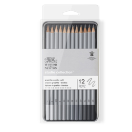 Winsor & Newton Grafietpotloden set 12 SOFT