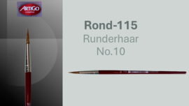 Penseel 115 - Rond -Runderhaar - No.10 p/st