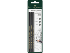 Faber-Castell Natural houtskoolpotloden 3