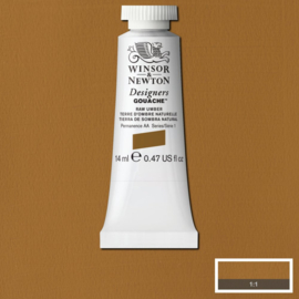 W&N Designers Gouache Raw Umber 554-serie 1