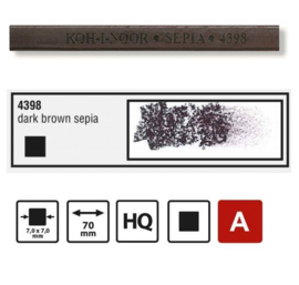Koh-I-Noor Dark brown sepia blok 4393 -ds. 18 stuks