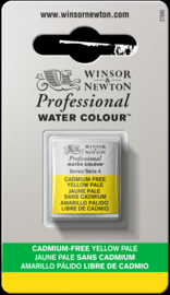 W&N Pro Water Colour ½ nap Cadmium FREE Yellow Pale  S.4