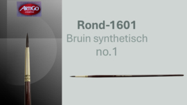 Penseel Artigo 1601 Synthetic nr. 1   Rond p/st.