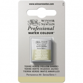 W&N Pro Water Colour ½ nap Terre Vert (Yellow Shade ) S.1