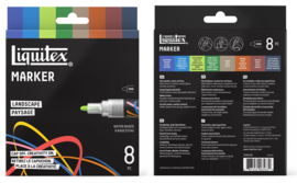 Liquitex Acrylic Marker 2mm Landscape set 8-delig