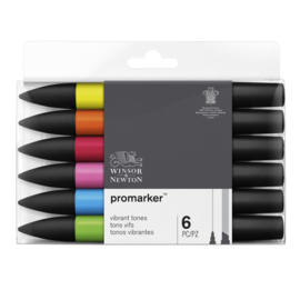 Promarker set 6 Vibrant tones