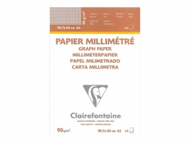 Clairefontaine millimeter papier blok 50 vel A4