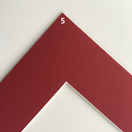 Passe-Partouts Brown & Red  tinten  op maat gemaakt ( prijs vanaf)