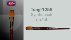 Artigo 1258 Synthetic kattentong- rode korte steel No. 24  p/st
