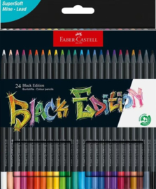 Faber Castell Kleurpotloden Black edition 24 stuks in kartonnen doosje