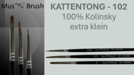 MusBrush 102 Serie Kattentong Fijn Kolinsky p/st. (prijs vanaf)