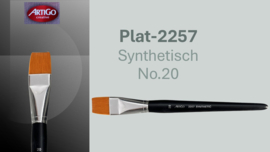 Artigo 2257 Synthetic plat zwarte korte steel No. 20  p/st