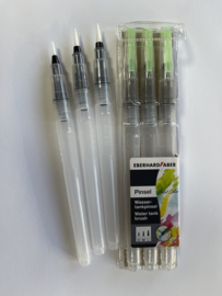 Waterpenseel set Eberhard Faber 3 maten s, m, l