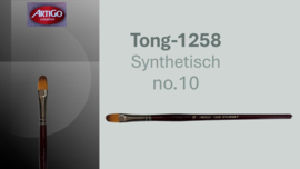 Artigo 1258 Synthetic kattentong- rode korte steel No. 10  p/st