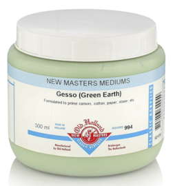 Newmasters Gesso Neutral Green Earth 500 ml