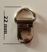 Schoefbeugel  22 mm vernikkeld