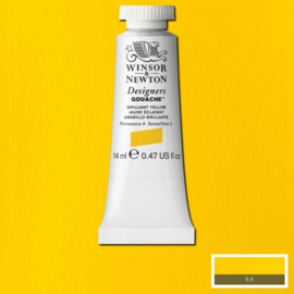 W&N Designers Gouache Briliant Yellow 055-serie 3