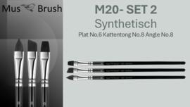 MusBrush Penseelset  M20~Set No.2 ( 3 -delig)