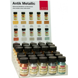 Antiek metallic op waterbasis 30 ml potje