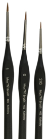 MusBrush Serie 401 round/fine Kolinsky Set 3 delig