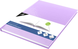 Dummy  A4  Wit papier- hard cover Violet 80 vel